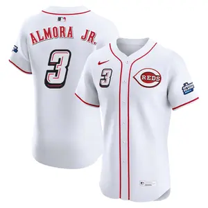 Albert Almora Jr. Cincinnati Reds Elite 2025 Speedway Classic Alternate Jersey - White