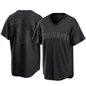 Albert Almora Jr. Cincinnati Reds Replica Pitch Fashion Jersey - Black