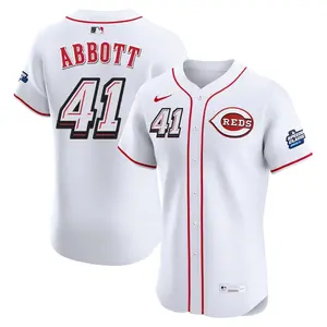 Andrew Abbott Cincinnati Reds Elite 2025 Speedway Classic Alternate Jersey - White