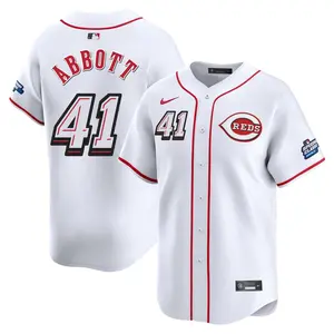 Andrew Abbott Cincinnati Reds Limited 2025 Speedway Classic Alternate Jersey - White