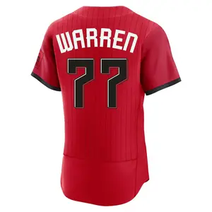 Art Warren Cincinnati Reds Authentic 2026 City Connect Stadium Jersey - Red