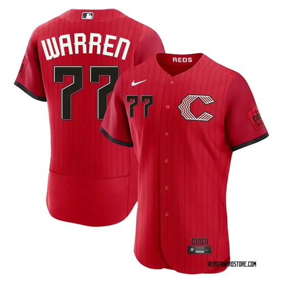 Art Warren Cincinnati Reds Authentic 2026 City Connect Stadium Jersey - Red