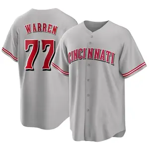 Art Warren Cincinnati Reds Replica Road Jersey - Gray