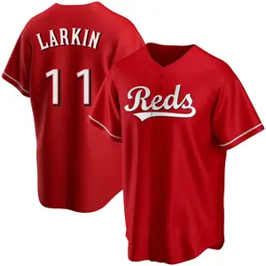 Barry Larkin Cincinnati Reds Replica Alternate Jersey - Red