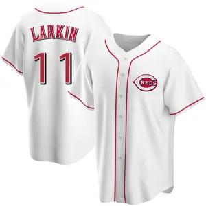 Barry Larkin Cincinnati Reds Replica Home Jersey - White