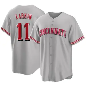 Barry Larkin Cincinnati Reds Replica Road Jersey - Gray
