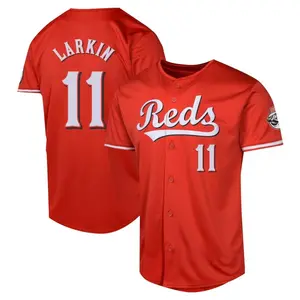 Barry Larkin Cincinnati Reds Youth Limited Alternate Jersey - Red