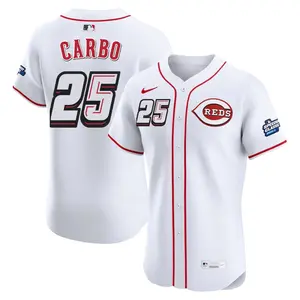 Bernie Carbo Cincinnati Reds Elite 2025 Speedway Classic Alternate Jersey - White
