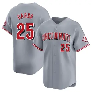 Bernie Carbo Cincinnati Reds Limited Away Jersey - Gray