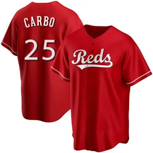 Bernie Carbo Cincinnati Reds Replica Alternate Jersey - Red