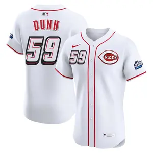 Blake Dunn Cincinnati Reds Elite 2025 Speedway Classic Alternate Jersey - White