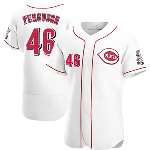 Caleb Ferguson Cincinnati Reds Authentic Home Jersey - White