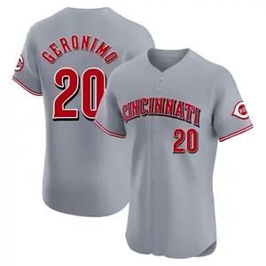 Cesar Geronimo Cincinnati Reds Elite Road Jersey - Gray