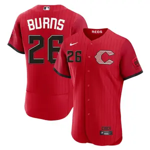 Chase Burns Cincinnati Reds Authentic 2026 City Connect Stadium Jersey - Red