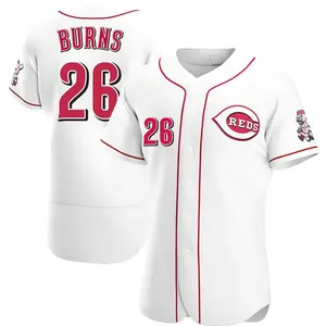 Chase Burns Cincinnati Reds Authentic Home Jersey - White
