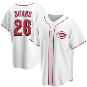 Chase Burns Cincinnati Reds Youth Replica Home Jersey - White