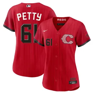 Chase Petty Cincinnati Reds Women's Limited 2026 City Connect Stadium Jersey - Red