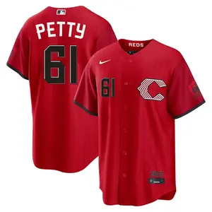 Chase Petty Cincinnati Reds Youth Limited 2026 City Connect Stadium Jersey - Red