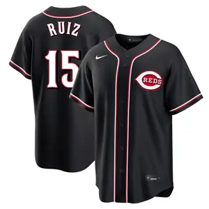 Chico Ruiz Cincinnati Reds Replica Fashion Out Jersey - Black