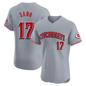 Chris Sabo Cincinnati Reds Elite Road Jersey - Gray