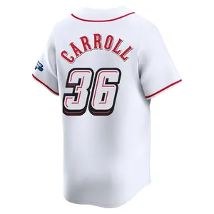 Clay Carroll Cincinnati Reds Limited 2025 Speedway Classic Alternate Jersey - White