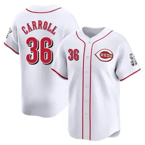 Clay Carroll Cincinnati Reds Youth Limited Home Jersey - White