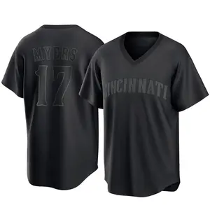 Dane Myers Cincinnati Reds Replica Pitch Fashion Jersey - Black