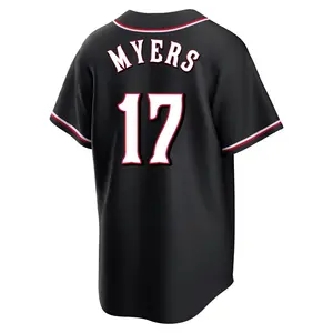Dane Myers Cincinnati Reds Youth Replica Fashion Out Jersey - Black