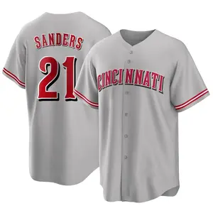 Deion Sanders Cincinnati Reds Replica Road Jersey - Gray