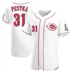 Drew Pestka Cincinnati Reds Authentic Home Jersey - White
