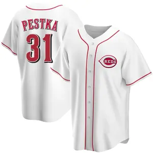 Drew Pestka Cincinnati Reds Youth Replica Home Jersey - White