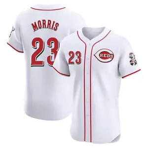 Hal Morris Cincinnati Reds Elite Home Patch Jersey - White