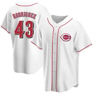 Hector Rodriguez Cincinnati Reds Replica Home Jersey - White
