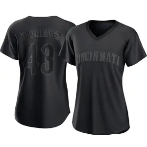 Hector Rodriguez Cincinnati Reds Women's Replica Pitch Fashion Jersey - Black