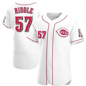 JT Riddle Cincinnati Reds Authentic Home Jersey - White