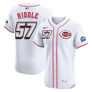JT Riddle Cincinnati Reds Elite 2025 Speedway Classic Alternate Jersey - White