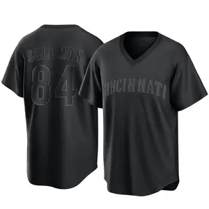 Jared Solomon Cincinnati Reds Replica Pitch Fashion Jersey - Black