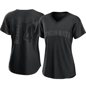 Jared Solomon Cincinnati Reds Women's Replica Pitch Fashion Jersey - Black