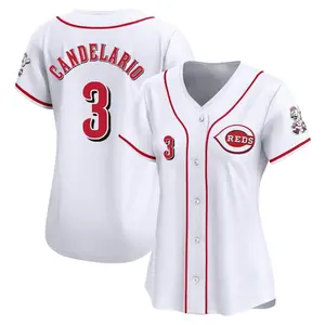 Jeimer Candelario Cincinnati Reds Women's Limited Home Jersey - White