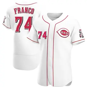 Jose Franco Cincinnati Reds Authentic Home Jersey - White