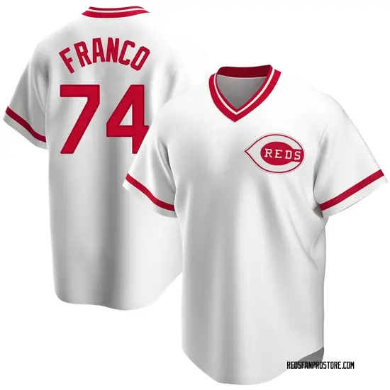 Jose Franco Cincinnati Reds Replica Home Cooperstown Collection Jersey - White