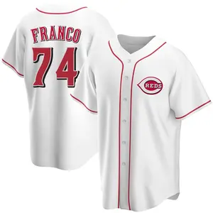 Jose Franco Cincinnati Reds Replica Home Jersey - White