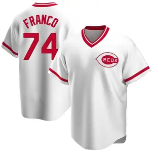 Jose Franco Cincinnati Reds Youth Replica Home Cooperstown Collection Jersey - White