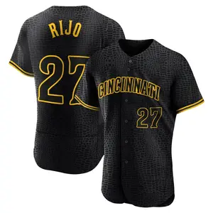 Jose Rijo Cincinnati Reds Authentic Snake Skin City Jersey - Black
