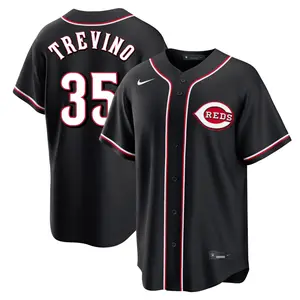 Jose Trevino Cincinnati Reds Replica Fashion Out Jersey - Black