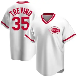 Jose Trevino Cincinnati Reds Replica Home Cooperstown Collection Jersey - White