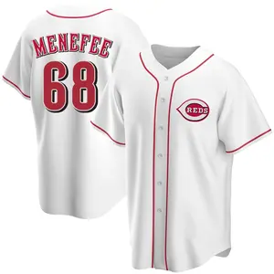 Joseph Menefee Cincinnati Reds Replica Home Jersey - White