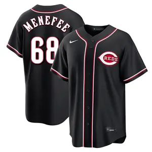 Joseph Menefee Cincinnati Reds Youth Replica Fashion Out Jersey - Black