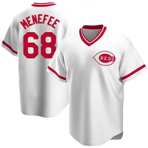 Joseph Menefee Cincinnati Reds Youth Replica Home Cooperstown Collection Jersey - White