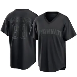 Joseph Menefee Cincinnati Reds Youth Replica Pitch Fashion Jersey - Black